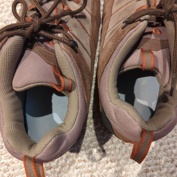 Salomon Hiking Shoes Mens 13 Brown Orange Outdoor ContraGrip Trail - Picture 7 of 8